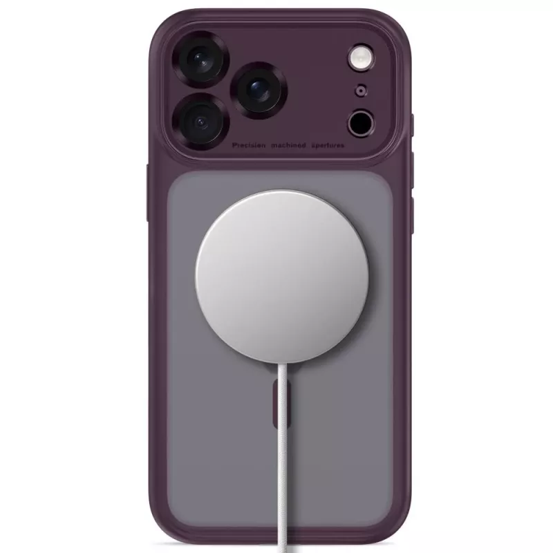 Tech-Protect MagPeak MagSafe puzdro pre iPhone 17 Pro Max / 18 Pro Max - matná tmavá čerešňová červená