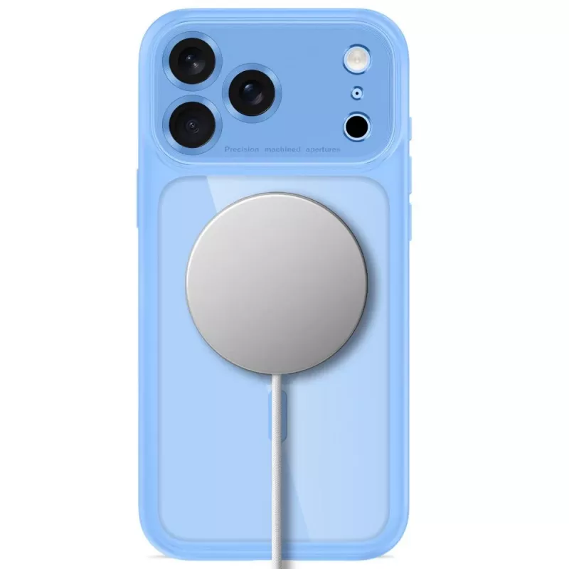 TECH-PROTECT MagPeak MagSafe priehľadné puzdro pre iPhone 17 Pro Max / 18 Pro Max - svetlomodrá