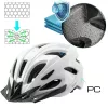 Vayox Speed lesklá biela LED cyklistická prilba veľkosť M