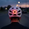 Vayox Speed lesklá biela LED cyklistická prilba veľkosť M