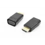 Accura HDMI na VGA adaptér so zvukom, konektor samec na konektor samica, 1080p, čierny