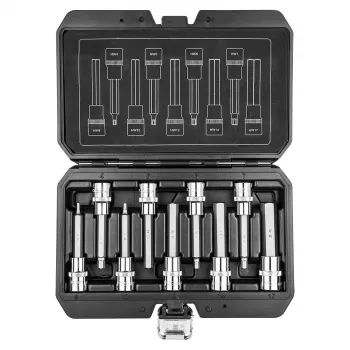 NEO TOOLS šesťhranné bity na nástrčný kľúč 100 mm, sada 9 dielov