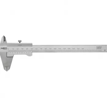 NEO TOOLS DIN certifikované posuvné meradlo, 150 mm, nerezová oceľ