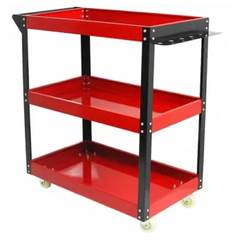 SILVER dielenský vozík 3 úrovne, oceľ, nosnosť 105 kg, 700x350x700 mm