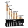 NEO TOOLS Čapový kľúč s otočnou rukoväťou 2-10 mm, sada s 10 ks v stojane