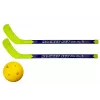LEAN TOYS Floorball sada s 2 hokejkami a loptičkou, 82 cm, červená/modrá, pre deti od 6 rokov
