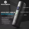 ROCKBROS V9M-1000 1000 Lumen USB-C nabíjateľné predné cyklistické svetlo - čierne