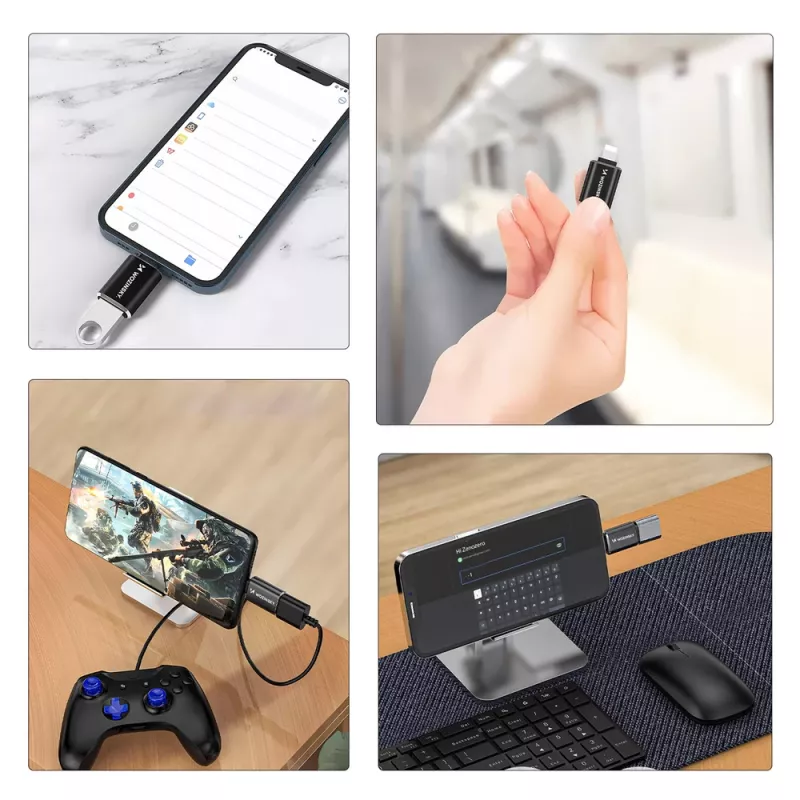 Wozinsky USB-A na Lightning kábel 1 m čierny - MFi certifikovaný, rýchle nabíjanie a synchronizácia