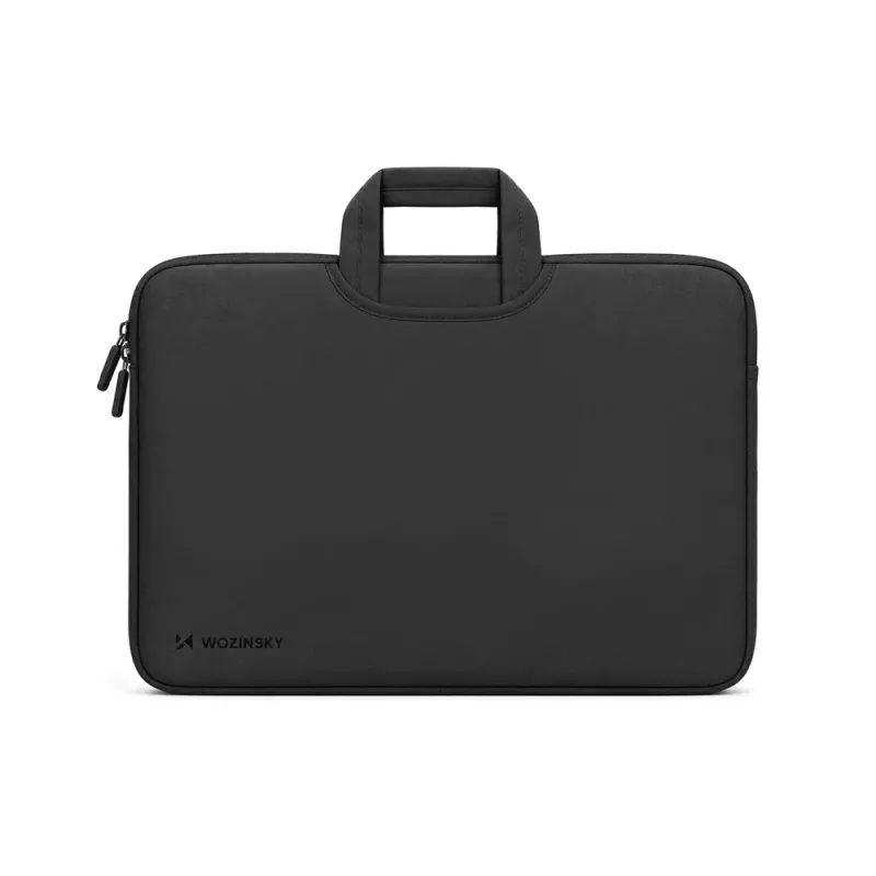 Wozinsky WNT-17B 17,3 inch neoprénové puzdro na notebook so skrytým držadlom - čierne
