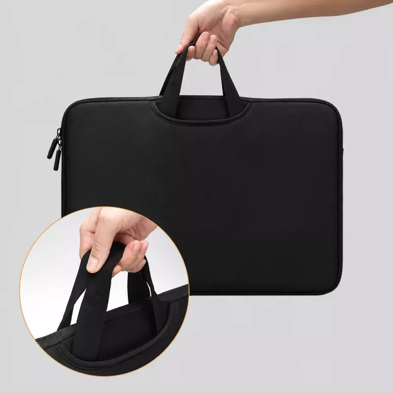 Wozinsky WNT-17B 17,3 inch neoprénové puzdro na notebook so skrytým držadlom - čierne