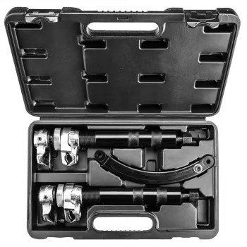 NEO TOOLS TOP-11-796 sada sťahovákov skrutkových pružín, 2-dielna, 370 mm, nosnosť 1200 kg, kované háky, čierny oxid