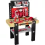NEO TOOLS Mini detská sada náradia 3-in-1 kufrík batoh pracovný stôl s 40+ príslušenstvom, hračkárska vŕtačka, náradie, matice a skrutky, pre deti od 3 rokov