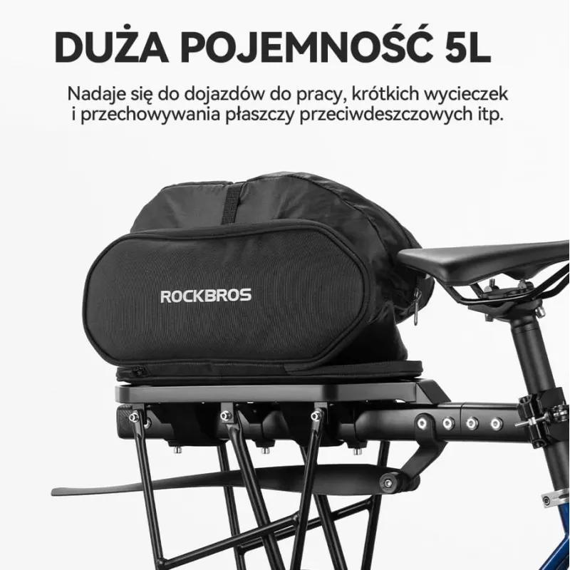 Rockbros 30140062001 taška na nosič 5L čierna