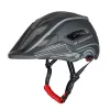 WOZINSKY detská full-face cyklistická prilba s USB zadným svetlom 52-56 cm - sivá