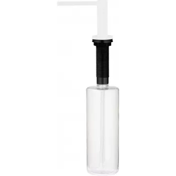 DEANTE dávkovač prostriedku na riad s držiakom na špongiu, 350 ml, čierny