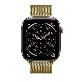 Crong Milano Steel oceľový remienok pre Apple Watch 38/40/41/42 mm zlatý