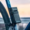 ROCKBROS LKXR2010 Skladací zámok na bicykel s kľúčom, čierny