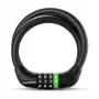 Rockbros 87632 kombinovaný káblový cyklistický zámok 115 cm – čierny