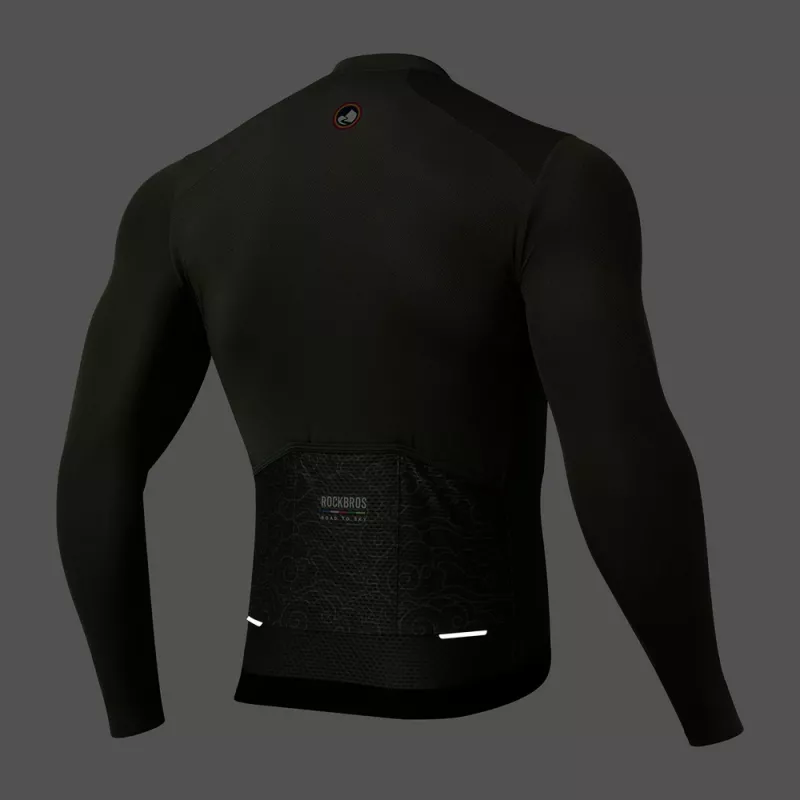 ROCKBROS ROAD TO SKY pánsky dlhorukávový cyklistický dres L - zelený