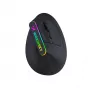 WOZINSKY WMG-1164 bezdrôtová vertikálna ergonomická herná myš 3600 DPI RGB čierna