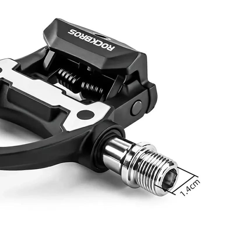 Rockbros P602 SPD-SL kompatibilné nášľapné pedále pre cestné bicykle - čierne
