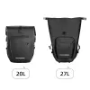 ROCKBROS AS-001 Vodoodolná taška na nosič bicykla 27L čierna