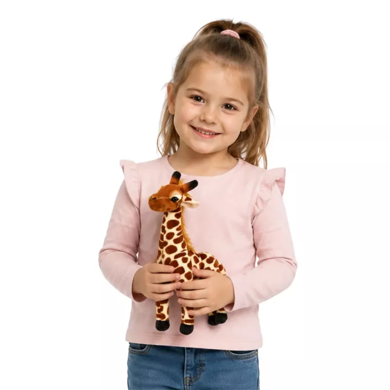 LEAN TOYS plyšová žirafa plyšová hračka 30 cm