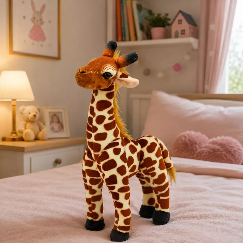 LEAN TOYS plyšová žirafa plyšová hračka 30 cm