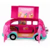 LEAN TOYS sada zmrzlinového vozíka pre bábiky, skladacia, ružová, 33 dielov