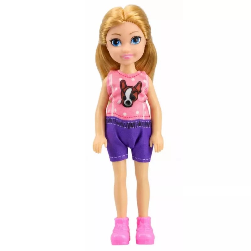 LEAN TOYS sada zmrzlinového vozíka pre bábiky, skladacia, ružová, 33 dielov