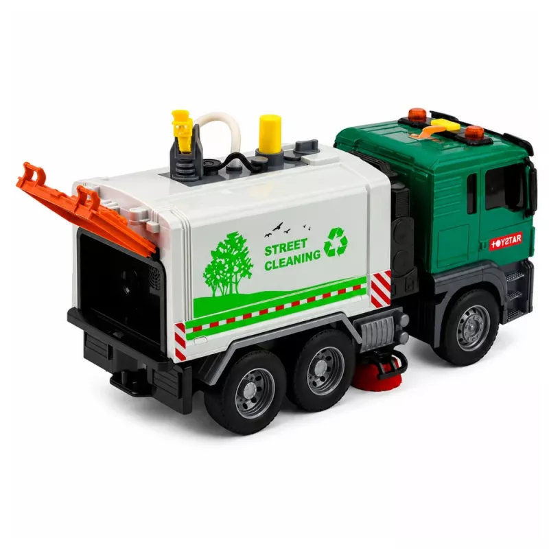 LEAN TOYS zametací stroj s vodnou funkciou, svetlami a zvukmi 1:14