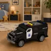 LEAN TOYS policajné auto špeciálne vozidlo mierka 1:32 čierne so svetlom a zvukom