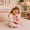 LEAN TOYS plyšová chobotnica plyšová hračka s elastickými chápadlami ružová 50 cm