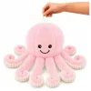 LEAN TOYS plyšová chobotnica plyšová hračka s elastickými chápadlami ružová 50 cm