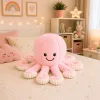 LEAN TOYS plyšová chobotnica plyšová hračka s elastickými chápadlami ružová 50 cm