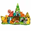LEAN TOYS magnetické stavebnice divé zvieratá džungľa ZOO 27 dielov