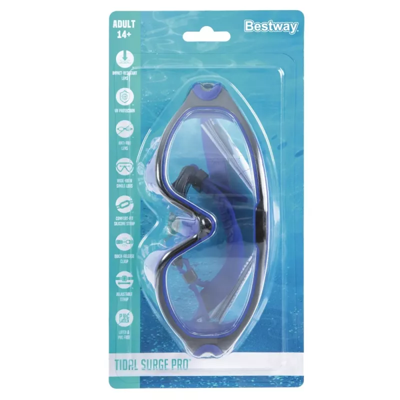Bestway 21194 nastaviteľné plavecké okuliare čierne a modré