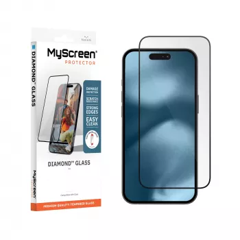 MyScreen Diamond Glass ochranná fólia displeja pre Apple iPhone 18 Pro Max – 9H tvrdené sklo, HD číra, anti-fingerprint, bez bublín inštalácia