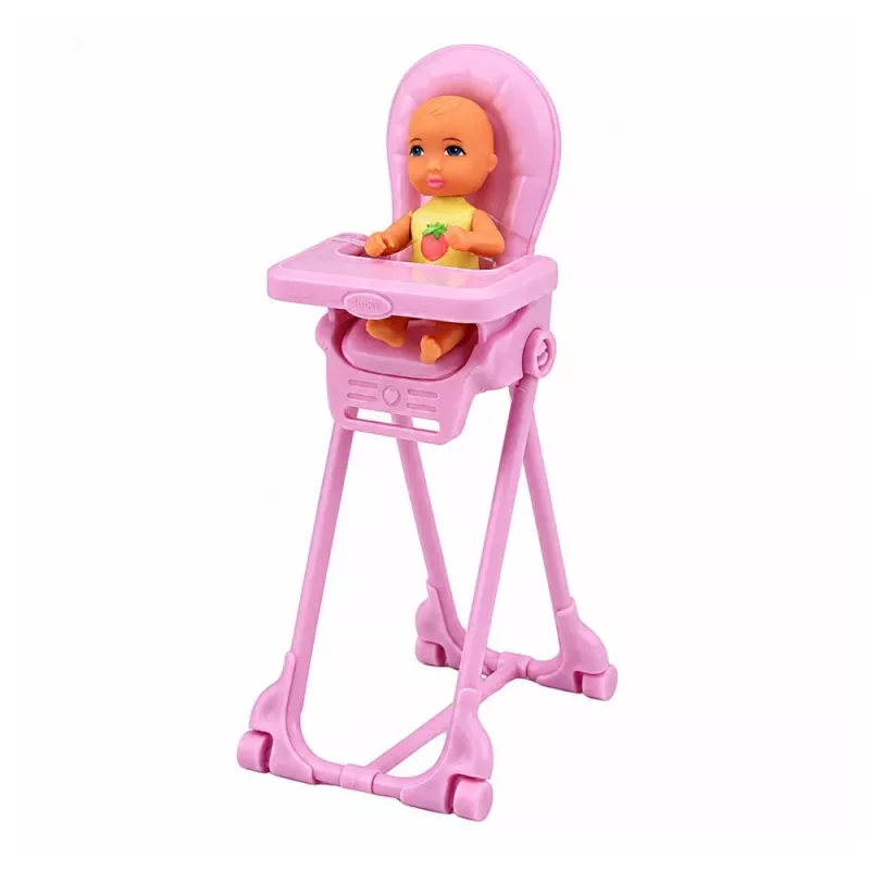 LEAN TOYS Anlily Sada bábik mamička a dvojčatá s príslušenstvom