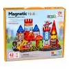 LEAN TOYS Magnetické stavebnice hasičská stanica 42 dielov