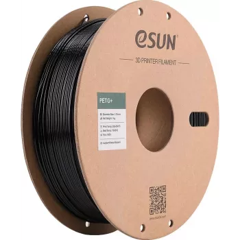 ESUN PETG+ 1,75 mm čierny 1 kg papierová cievka filament