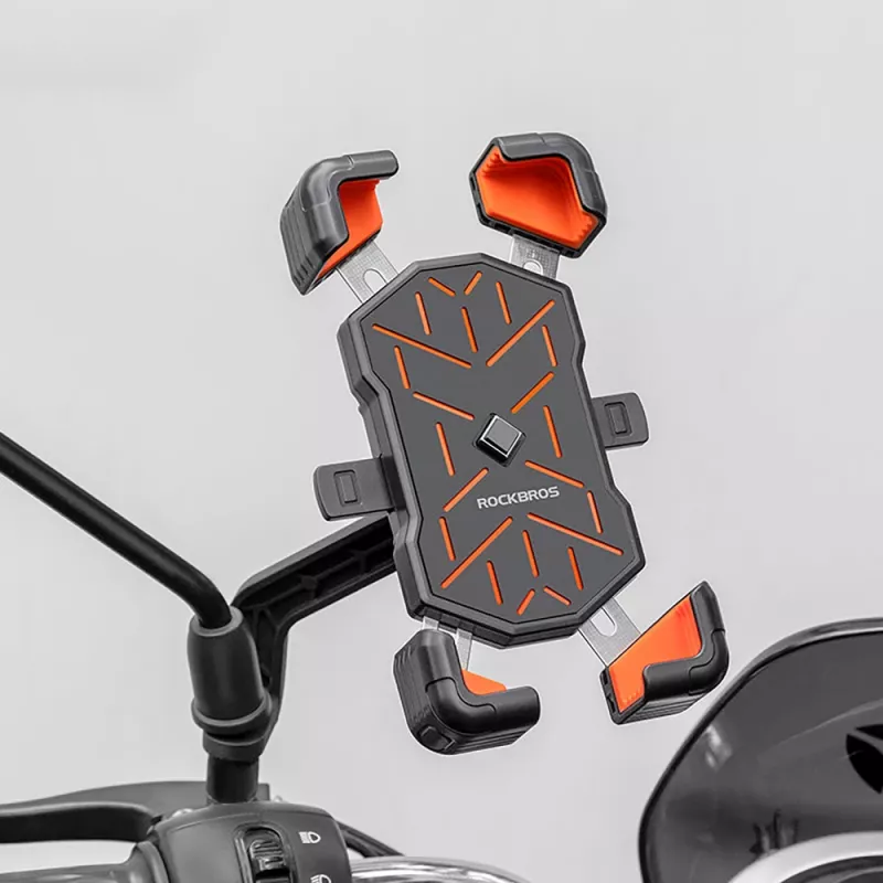 ROCKBROS HW-117 držiak na riadidlá pre smartfón - čierny/oranžový