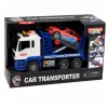 LEAN TOYS Lora odťahové auto s autom, pohonom, svetlami a zvukmi modré