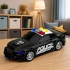 LEAN TOYS policajné auto so svetlom a zvukom, čierne, mierka 1:32