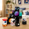 LEAN TOYS magnetická stavebnica 50 dielov 3D kocky pixel stavebnica