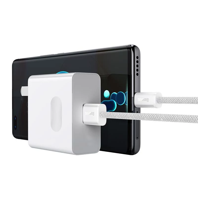 Baseus Dynamic Series USB-A na USB-C kábel 100W 2m biely