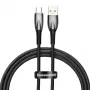 Baseus Glimmer USB-A na USB-C kábel 100W 1m čierny
