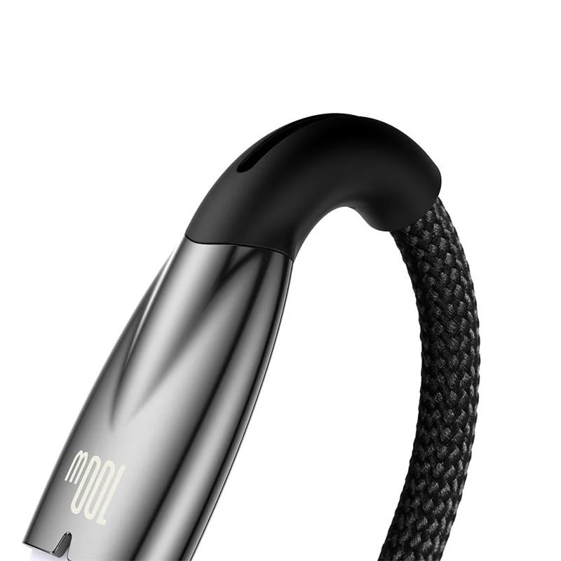 Baseus Glimmer USB-A na USB-C kábel 100W 1m čierny