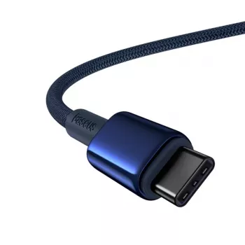 Baseus Tungsten Gold USB-C na USB-C kábel 100W PD 1m modrý