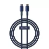 Baseus Tungsten Gold USB-C na USB-C kábel 100W PD 1m modrý
